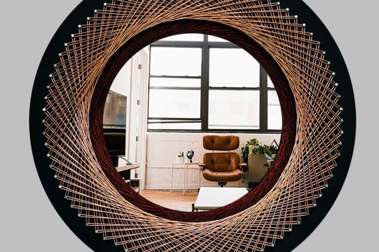 How to Create a String Art Round Mirror