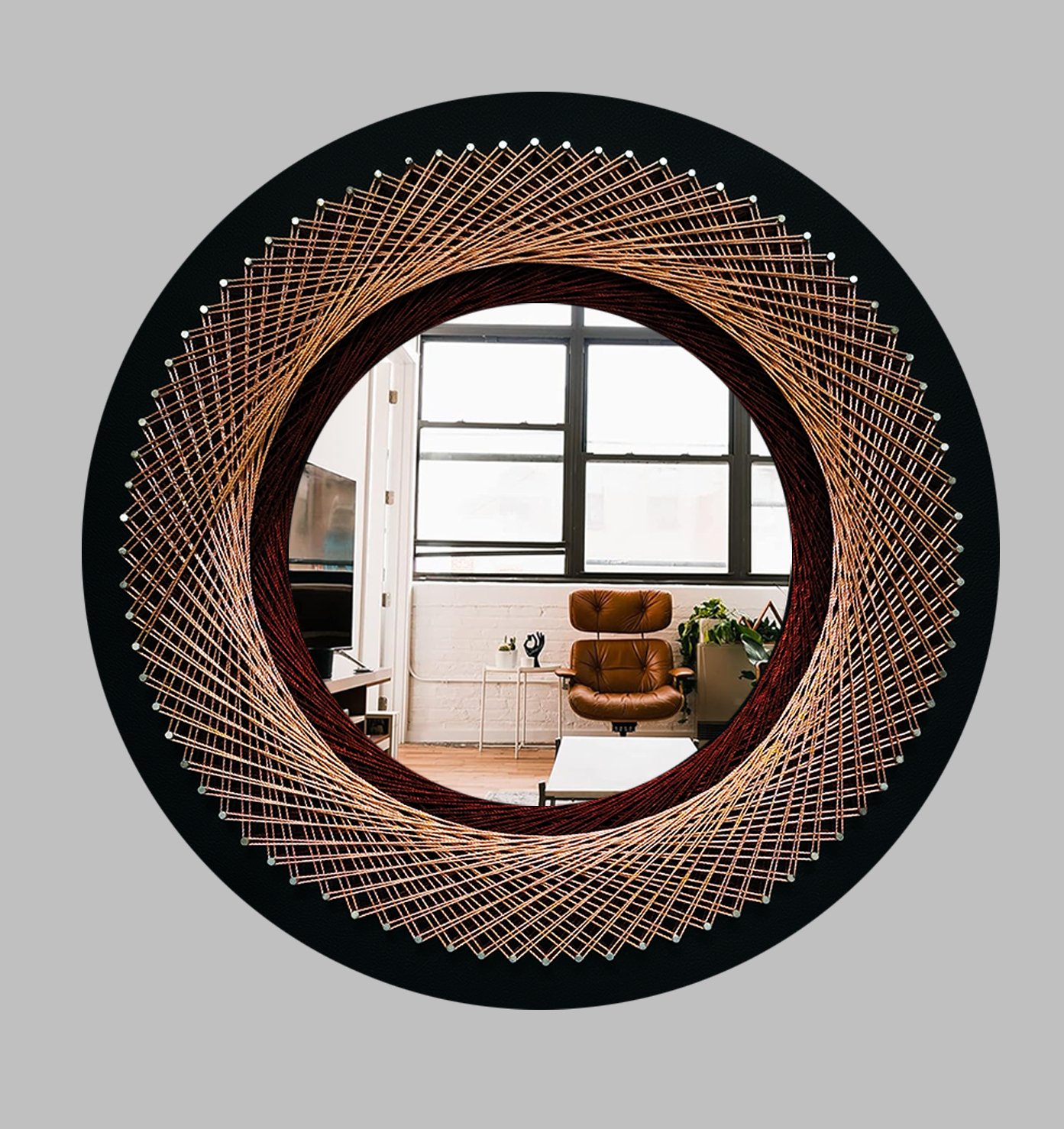 How to Create a String Art Round Mirror