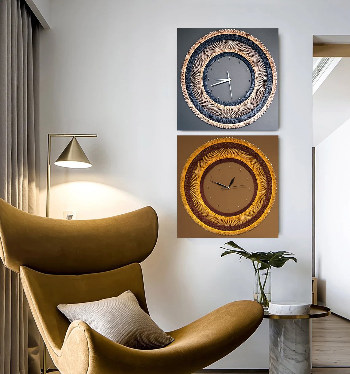 String Art Wall Clock in Kenya